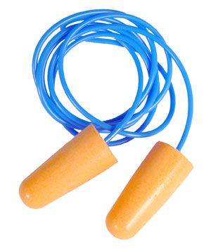 Ear Plug, Foam, Orange, Corded - Corded